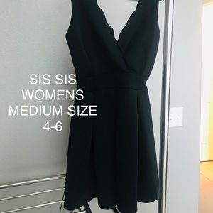 Black formal short dress